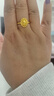 中國珠寶 SINO GEM黃金鴿子蛋女士足金戒指素圈指環(huán)金首飾七夕情人節(jié)禮物送女友老婆 足金鴿子蛋戒指+品牌禮盒 金重約4.1g 曬單實(shí)拍圖