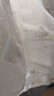 皮爾卡丹（pierre cardin）優(yōu)雅氣質(zhì)雪紡短袖連衣裙仙氣超仙森系2025夏季新款女裝收腰大擺裙 杏色 3XL 曬單實(shí)拍圖