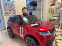 大可（dake）路虎帶MP4兒童電動(dòng)汽車(chē)四驅可坐大雙人2座寶寶小孩四輪遙控越野車(chē) 中號烤漆紅：MP3軟輪皮座+四驅搖擺藍牙+儲物箱 曬單實(shí)拍圖