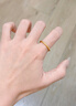 中國黃金（CHINA GOLD）黃金戒指女足金古法素圈戒指情侶對戒七夕情人節(jié)禮物送女友老婆 11# 約0.5g（克重多退少補） 曬單實拍圖