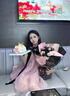 SNYDER WEAR新款法式溫柔風ins寬松系帶連衣裙無袖甜美生日海邊度假裙子 粉黑（短款） S 建議(90斤以內(nèi)) 曬單實拍圖