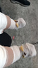 【厚絨純棉】嬰兒長(cháng)筒秋冬加厚加絨新生兒松口不勒保暖卡通過(guò)膝襪 【奶白+卡其+灰色】3雙 XS碼【0-6個(gè)月】 曬單實(shí)拍圖