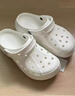 CORCS CROCS 云彩洞洞鞋女士厚底戶(hù)外時(shí)尚休閑貝雅涼鞋包頭防滑男沙灘鞋 白色厚底貝雅 35 曬單實(shí)拍圖