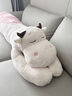 喜趣熊高端毛絨玩具可愛(ài)牛牛公仔布娃娃玩偶抱枕女生陪睡送孩子生日禮物 白粉色—呆萌款 1.1米 曬單實(shí)拍圖