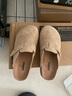馬登2026夏季新款穆勒鞋男休閑軟木半托透氣牛仔百搭外穿包頭拖鞋 赤耳丹寧   41 曬單實(shí)拍圖