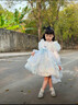 安妮優(yōu)兒（Anneyol）女童春秋季艾莎公主裙2025新款兒童小女孩蓬蓬紗蛋糕裙愛莎連衣裙 粉紅色 120 曬單實(shí)拍圖