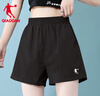喬丹短褲女運動(dòng)褲夏季新款透氣速干寬松五分褲跑步健身訓練運動(dòng)短褲 黑色 S 曬單實(shí)拍圖