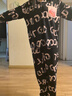 SONDR帶胸墊一體睡衣女款夏季露比可愛(ài)短袖二件套黑色大碼家居服春秋天 loopy（男黑口袋） M 女（建議身高150b 曬單實(shí)拍圖