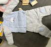 歡喜小熊寶寶棉服套裝嬰兒秋冬加厚夾棉外出保暖棉衣棉襖兩件套嬰幼兒衣服 藍色 100 (建議2-3歲.身高90-100cm) 曬單實拍圖