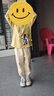 Disney baby迪士尼男童套裝兒童國風(fēng)漢服中小童裝秋季唐裝上衣褲子 姜黃 130 曬單實(shí)拍圖