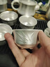 高檔茶具套裝家用銀壺泡茶壺999銀純手工純銀功夫茶杯整套組禮品 鎏銀正把竹節(jié)茶壺14頭套裝 曬單實(shí)拍圖