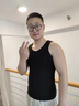 莫代爾純棉大碼背心男士打底全棉運動(dòng)健身背心吊帶工字馬甲男款內穿汗衫 灰色+白色+黑色  3件 XL 【120-140斤】 曬單實(shí)拍圖