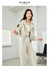 梵希蔓（vimly）杏色優(yōu)雅淑女連帽衛衣套裝女兩件套2026年春秋新款休閑套裝 M5399 杏色 L 曬單實(shí)拍圖