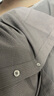 卡賓男裝泡泡紗短袖襯衫24夏新款LOGO刺繡商場(chǎng)同款H2242111001 煤黑色01 L /175/50 曬單實(shí)拍圖