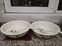 贛瓷樂(lè )陶3個(gè)家用大號湯碗 陶瓷餐具套裝創(chuàng  )意湯古泡面碗配大湯勺加厚防燙碗 百合2個(gè)9英寸湯古2大勺 曬單實(shí)拍圖