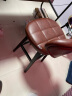 阿雨生活（Aulife） 美式实木创意时尚吧台椅 现代简约欧式复古高脚靠背高吧椅 家用吧台酒吧椅子 68黑木架-琥珀棕 实拍图