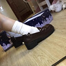 NO RDINARY日式原創(chuàng)制服鞋圓頭漆皮JK鞋洛麗塔鞋校供小皮鞋女淺口單鞋配裙子 深棕色 35 曬單實拍圖