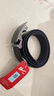 回力男士皮帶真皮自動(dòng)扣年輕人休閑商務(wù)純牛皮腰帶中青年潮流品牌褲帶 黑色【頭層牛皮款】 曬單實(shí)拍圖