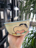 莜卡小姐蠟筆小新聯(lián)名泡面碗陶瓷家用大號宿舍學生女生方便面杯面可愛湯碗 6英寸面碗-【睡衣小新】 曬單實拍圖