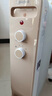 美的（Midea）【金縷衣】取暖器家用/電暖器/電暖氣/加濕烘衣/13片大面積取暖器/電熱油汀取暖器NY2213-18GW 曬單實(shí)拍圖