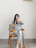 愛六甲月子服春秋純棉產(chǎn)后夏季薄款3月份哺乳睡衣孕婦產(chǎn)婦可哺乳家居服 A1176-1（夏薄款 適合25-35℃） L（適合135斤以內） 曬單實拍圖