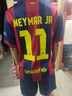 AJZS1415巴薩球衣10號梅西足球衣內馬爾蘇亞雷斯復古足球服梅西球衣 上衣+臂章 11號 內馬爾 S 160-170 曬單實(shí)拍圖
