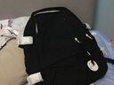 Landcase書包韓版小學(xué)生大容量雙肩包女高中初中生校園雙肩背包 1608黑色 曬單實拍圖