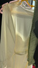 浪莎吊帶睡裙女夏款純欲風帶胸墊兩件套性感睡衣仿冰絲家居服 白色 XL 曬單實拍圖