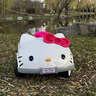 蘋(píng)果嘉兒KT貓兒童電動(dòng)車(chē)可坐人四輪車(chē)女孩可遙控玩具車(chē)寶寶充電可駕駛童車(chē) KT貓+雙驅+遙控+12V7A電瓶 曬單實(shí)拍圖