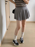 MAIA ACTIVE?扇褶裙 百褶網(wǎng)球裙健身短裙含運動(dòng)短褲高腰瑜伽裙 儒雅灰 S 曬單實(shí)拍圖