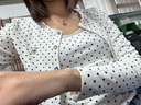 GREEN BELTGREEN BELT波點(diǎn)針織T恤復(fù)古簡(jiǎn)約修身長(zhǎng)袖圓領(lǐng)外套 曬單實(shí)拍圖