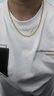 BUKKEHAVE金包銀圓珠黃金項(xiàng)鏈男9999足金霸氣大氣男士真金鏈實(shí)心 金2.4克-總重約80克-8毫米圓珠項(xiàng) 曬單實(shí)拍圖