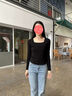 嫻柔 黑色方領(lǐng)打底衫女秋冬新款長(cháng)袖T恤內搭洋氣U低領(lǐng)加厚保暖上衣 黑色【方領(lǐng)】 XXL 曬單實(shí)拍圖