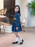 G.DUCKKIDS小黃鴨童裝女童春裝洋氣牛仔外套兒童公主連衣裙女寶寶休閑風(fēng)衣 藍(lán)色 90 (建議80-90cm 1-2周歲） 曬單實(shí)拍圖