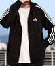 adidas休閑連帽拉鏈夾克外套男裝阿迪達(dá)斯官方輕運(yùn)動GK9032   黑色/白   M 曬單實(shí)拍圖