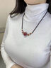 紅妝諾送對象朱砂轉(zhuǎn)運珠項鏈女士運轉(zhuǎn)珠吊墜本命年護(hù)身符七夕禮物送女友 朱砂轉(zhuǎn)運珠項鏈L2362 曬單實拍圖