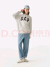 Gap男女裝2025春季新款貼布繡logo連帽衫衛衣經(jīng)典上衣美版 灰白色 868460 XS 美碼 S亞洲碼175/88A 曬單實(shí)拍圖
