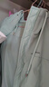 鴨鴨（YAYA）【90+系列】輕薄羽絨服女短款2024冬季新款時尚連帽保暖外套KL 松香綠色 M (160) 曬單實拍圖