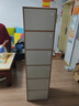 俬享者置物架落地收納柜儲物間多層夾縫書(shū)柜儲物柜簡(jiǎn)易家用靠墻書(shū)架柜子 【實(shí)木把手】橡木色 40*30*153cm 曬單實(shí)拍圖