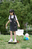 巴拉巴拉女童裙子兒童背帶裙2025夏裝【庫洛米商場同款】牛仔假兩件連衣裙 紫色調(diào)00377 140 曬單實拍圖