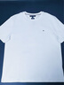TOMMY HILFIGER【輕奢感】25夏男純棉雙面平紋休閑輕薄高級(jí)感短袖上衣T恤37508 白色YBR L （推薦：150-165斤） 曬單實(shí)拍圖