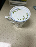 瑪戈隆特陶瓷杯子帶蓋水杯馬克杯早餐杯牛奶杯禮盒禮品包裝鸚鵡聽(tīng)風(fēng)蓋杯 曬單實(shí)拍圖