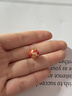 夢金園七夕情人節(jié)禮物黃金轉(zhuǎn)運珠5D硬金轉(zhuǎn)運珠十二花神系列熒光琺瑯串珠 三月桃花-單顆約0.85g-贈銀手鏈 曬單實拍圖