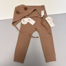 OAK FAMILY新品秋冬爬服新生嬰兒長(cháng)袖羊毛包屁衣寶寶護肚褲打底衫 棕色-護肚褲 90cm 曬單實(shí)拍圖