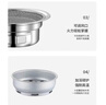 不銹鋼燒烤爐家用烤肉圓形炭火爐燒烤架戶外韓式烤肉爐商用碳烤爐 大號(hào)碳烤爐(網(wǎng)) 曬單實(shí)拍圖