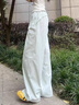 棉致美式直筒工裝休閑褲子女夏季2025新款寬松休閑小個(gè)子高腰闊腿運動(dòng) 595淺灰【常規高品質(zhì)23.5】 L 110-125斤 曬單實(shí)拍圖