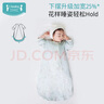 i-baby/英倫寶貝防驚跳睡袋嬰兒包被新生兒春夏四層紗布睡袋清波白鵝80 曬單實(shí)拍圖