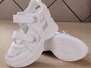 奢馳路易（SECHILOUIS）品牌媽媽式?jīng)鲂浀纵p便魔術(shù)貼包頭2025夏季新款增高休閑小白鞋 白色網(wǎng)紗夏款 34 220mm 曬單實(shí)拍圖