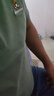 本漢短袖T恤男刺繡輕奢棉夏季翻領體恤衫上衣服男士短袖t恤打底衫 177淺綠 XL 曬單實拍圖