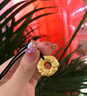 中國黃金（CHINA GOLD）黃金吊墜貔貅平安扣項(xiàng)鏈足金男女款紀(jì)念送老婆生生日送女朋友禮物 【京速達(dá)】貔貅平安扣吊墜【黑繩】約1.7g 曬單實(shí)拍圖